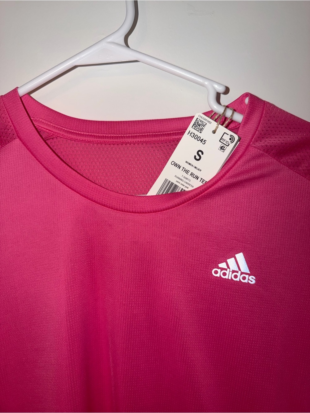 adidas Pink Short-Sleeve Performance Tee - Picture 2 of 2
